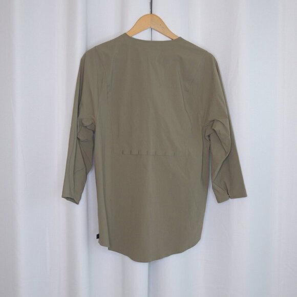 Lululemon Lab Men's Viha Shirt Green Khaki Sz S - Picture 4 of 9